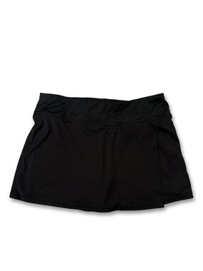 EUC Women's Black Skort Wrap Duo Dry Golf Skirt Champion Sports Size Medium